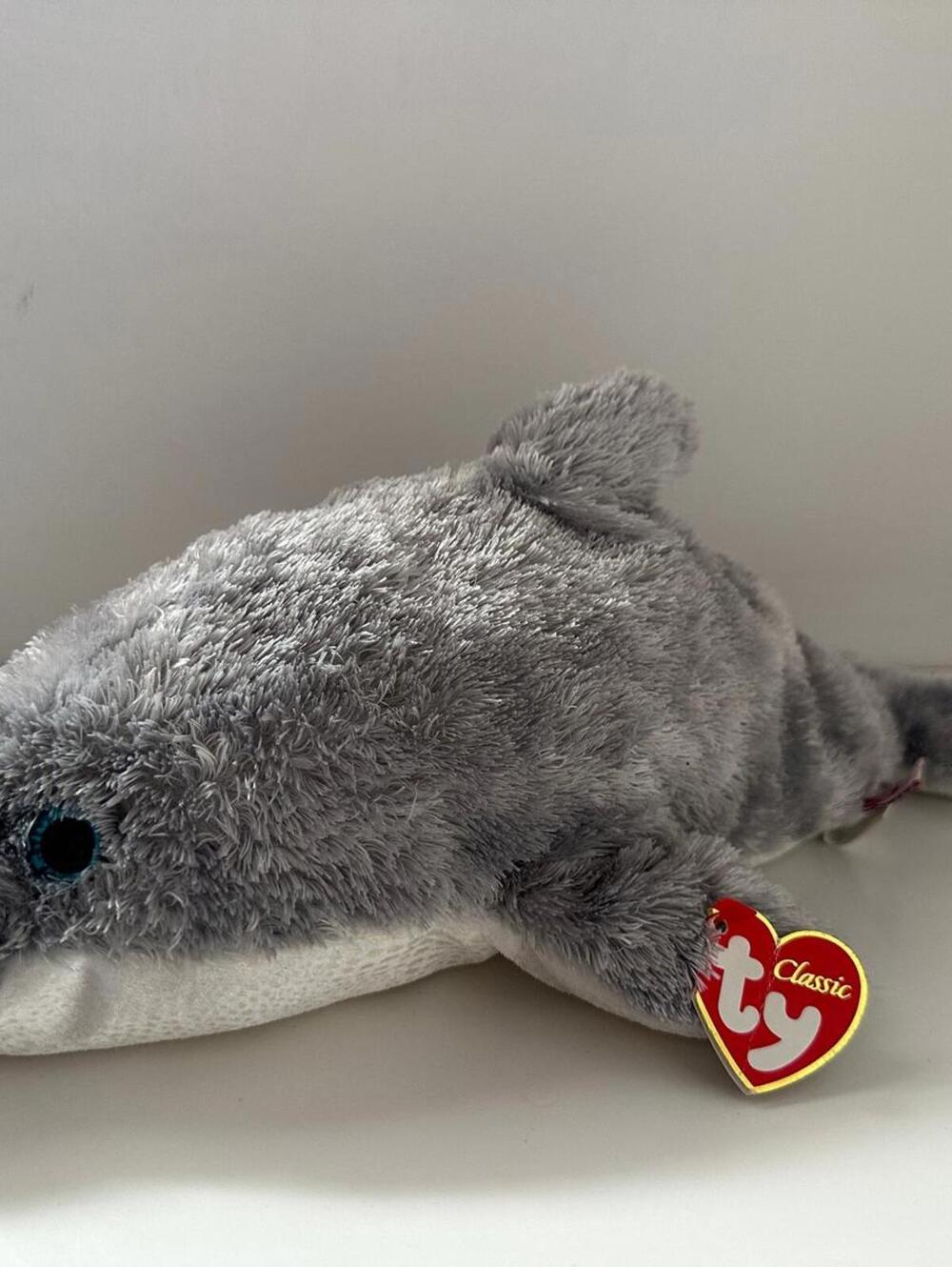 Ty Classics Collection “Skimmer” the Dolphin - Minor Crease in Tag (12 inch)